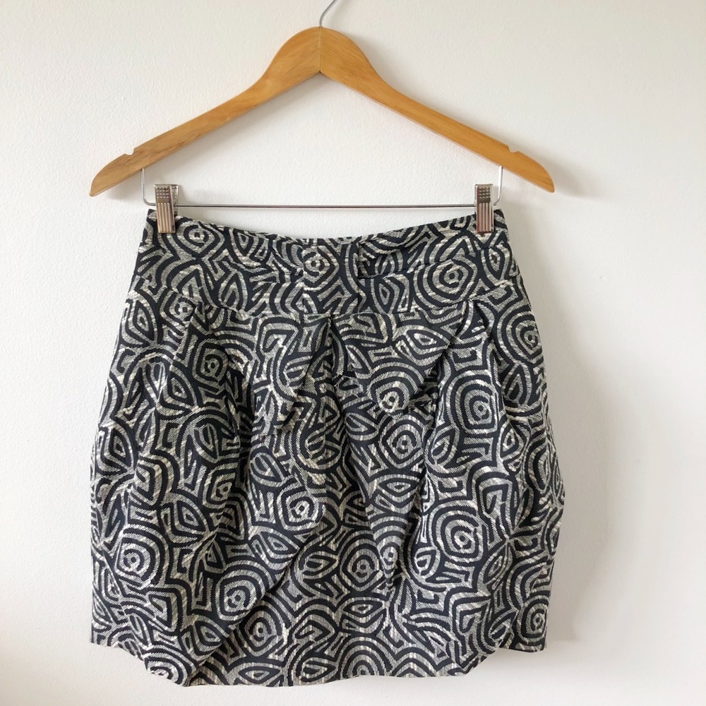 Eva Franco black and white bubble skirt
